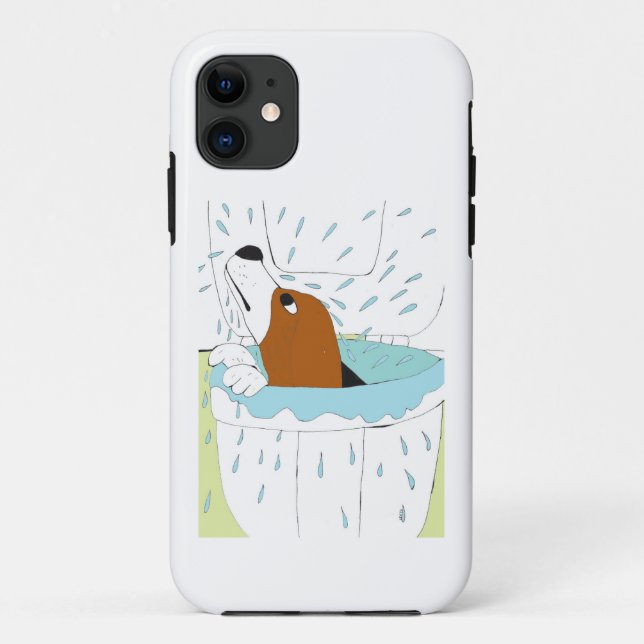 Capa Para iPhone 11 cão-sanita (Verso)