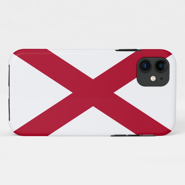Capa Para iPhone 11 Capa Case-Mate iPhone Bandeira do Estado do Alabam (Verso (horizontal))