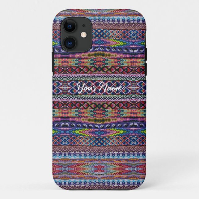 Capa Para iPhone 11 Capa de Celular iPhone Estilo Hippy HAMbyWG (Verso)