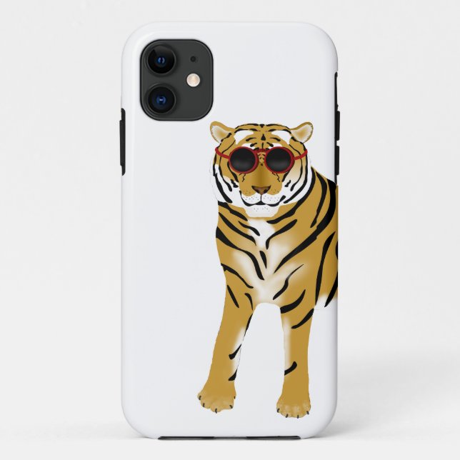 Capa Para iPhone 11 Capa de iPhone 11 Apple Tigre (Verso)
