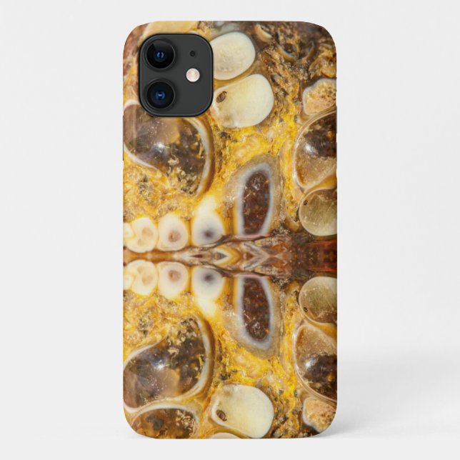 Capa Para iPhone 11 Capa de iPhone 11 com Textura de Pedra Preciosa Ma (Verso)