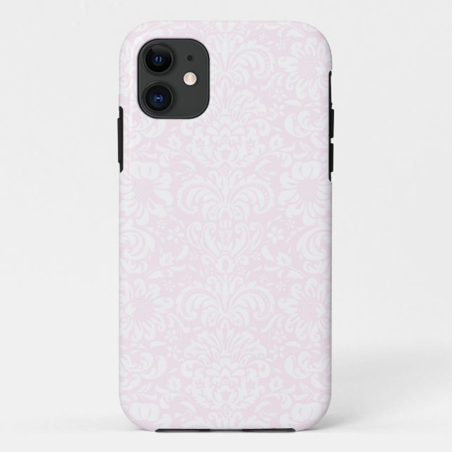 Capa Para iPhone 11 Capa de iPhone 5/5S com Damasco Floral Rosa (Verso)