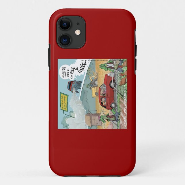 Capa Para iPhone 11 Capa de iPhone 5/5S Funny Crocodile Farm (Verso)