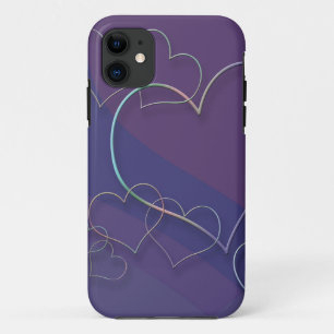 Capa Para iPhone 11 Capa de iPhone 5 Corações Ligados