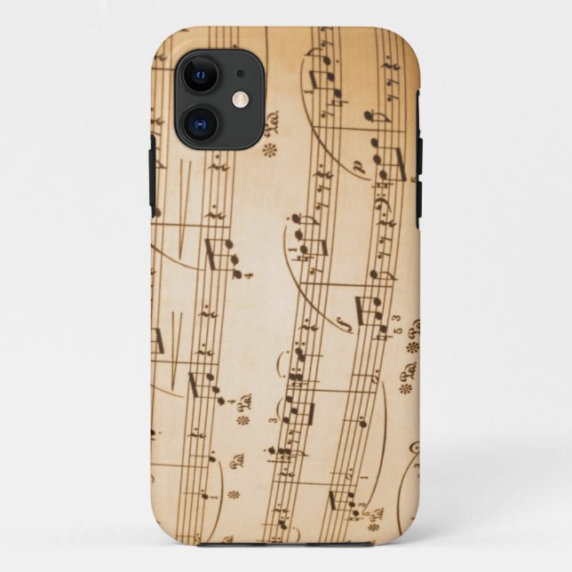 Capa Para iPhone 11 Capa de iPhone 5 Notas Musicais (Verso)