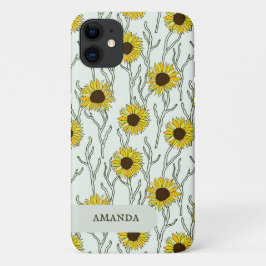 Capa Para iPhone 11 capa de iPhone Case-Mate cabeça de girassol flor d