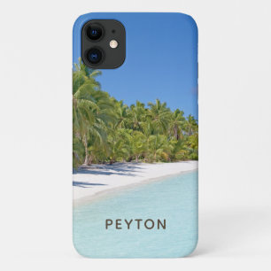 Capa Para iPhone 11 Capa de iPhone Case-Mate Praia Tropical com Palmei