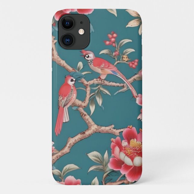 Capa Para iPhone 11 Capa de iPhone Chinoiserie (Verso)