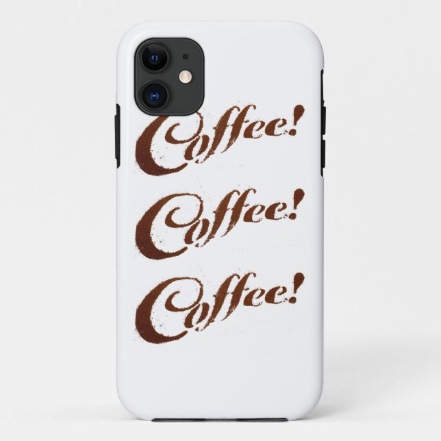 Capa Para iPhone 11 Capa de iPhone Coffee Grounds Coffee (Verso)
