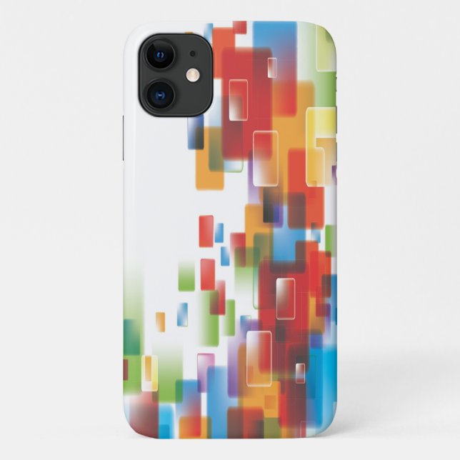 Capa Para iPhone 11 Capa de iPhone com Impressão de Aquarela Bonita (Verso)