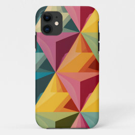 Capa Para iPhone 11 Capa de iPhone com Padrão de Triângulo Geométrico