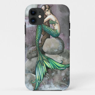 Capa Para iPhone 11 Capa de iPhone Emerald Mermaid
