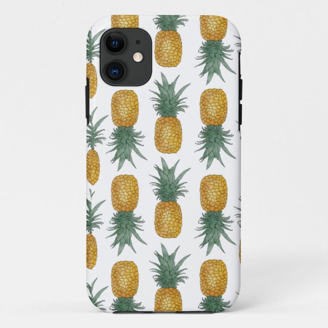 Capa Para iPhone 11 Capa de iPhone / iPad de abacaxi de fruta tropical (Verso)