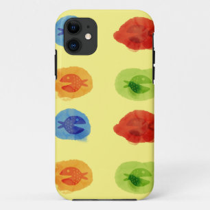 Capa Para iPhone 11 Capa de iPhone / iPad de peixe engraçado em aquare