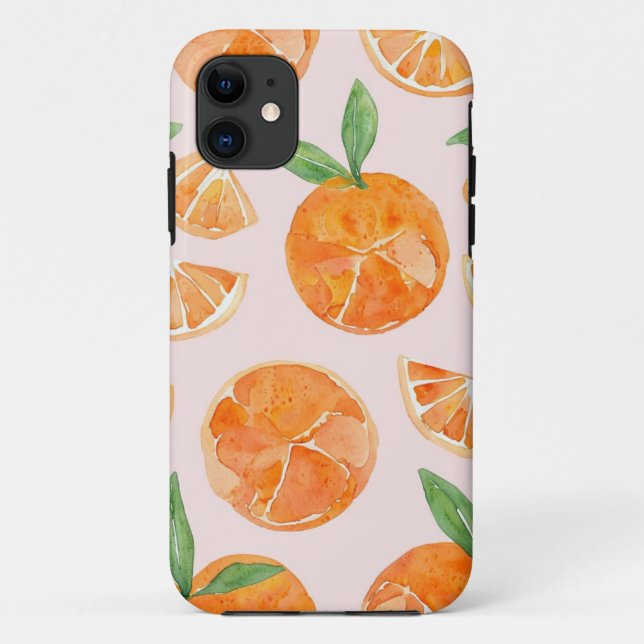 Capa Para iPhone 11 Capa de Iphone laranja (Verso)