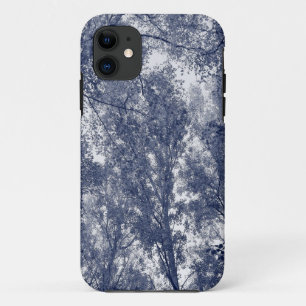 Capa Para iPhone 11 Capa de iPhone Outono Azul