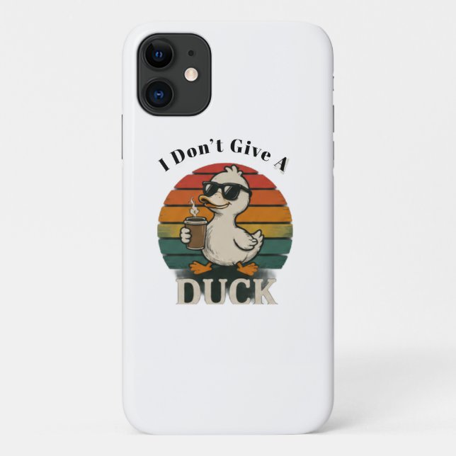 Capa Para iPhone 11 Capa de iPhone Pato Fofo – Design de Pato (Verso)