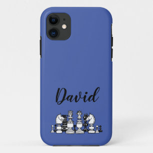 Capa Para iPhone 11 Capa de iPhone Personalizada com Tema de Xadrez