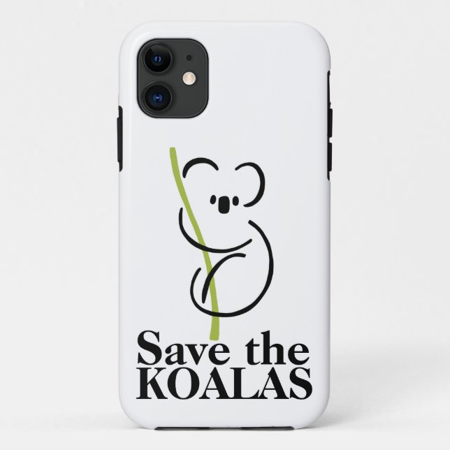 Capa Para iPhone 11 Capa de iPhone Salve os Coalas (Verso)