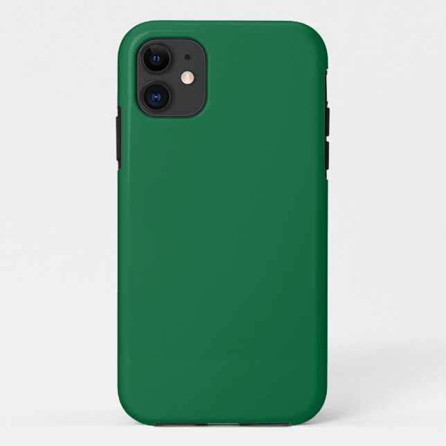 Capa Para iPhone 11 Capa de iPhone Verde Matte | Luxo Minimalista (Verso)