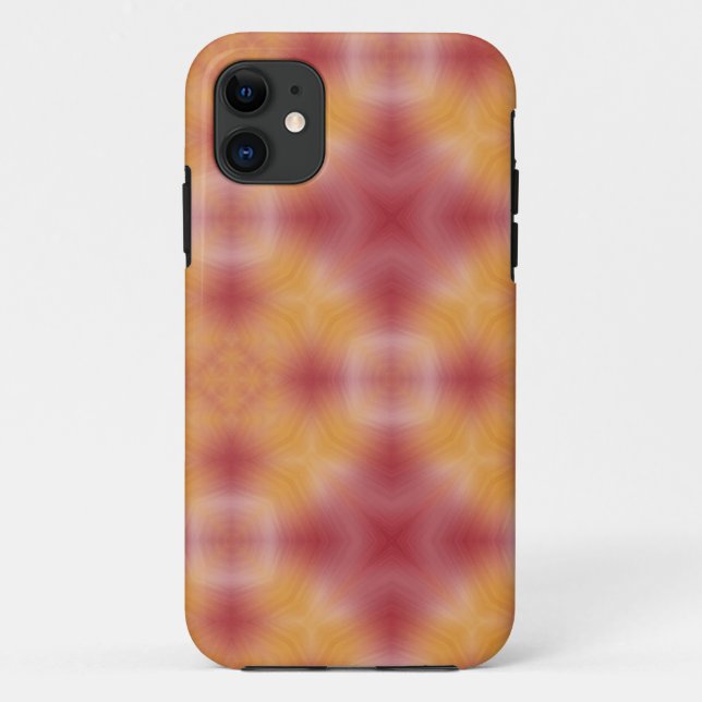 Capa Para iPhone 11 Capa iPhone 5 Barely There Laranja Vermelho Kaleid (Verso)