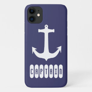 Capa Para iPhone 11 Capitão Anchor Sea Ocean Navegação