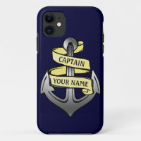 Capitão de Entrega Personalizável Seu Nome Âncora