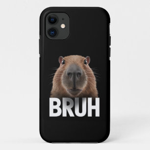 Capa Para iPhone 11 Capivara Engraçada Bruh 