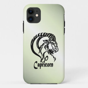 Capa Para iPhone 11 Capricórnio o Bode Marinho Zodíaco Verde