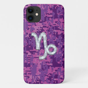 Capa Para iPhone 11 Capricórnio Zodiac - Sinal de Fuchsia Camo