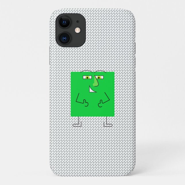 Capa Para iPhone 11 Cara ao quadrado (Verso)