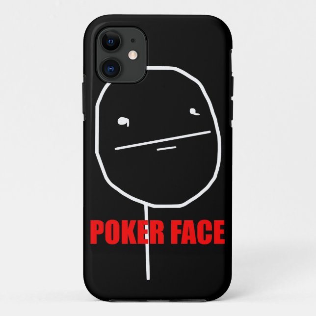 Capa Para iPhone 11 Cara de póquer - caixa preta do iPhone 5 (Verso)