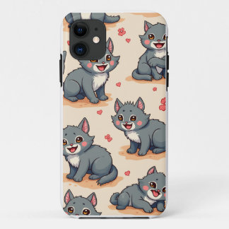 Capa Para iPhone 11 caráter animal fofo