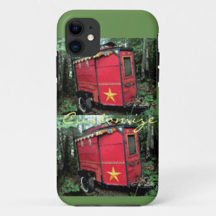 Capa Para iPhone 11 Caravana minúscula aciganada vermelha