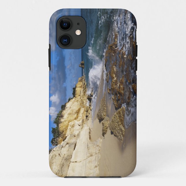 Capa Para iPhone 11 Caribe, Rua, Martin, Cliffs na praia do Cupecoy (Verso)