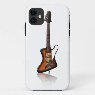 Capa Para iPhone 11 Caricatura elétrica da guitarra baixa de