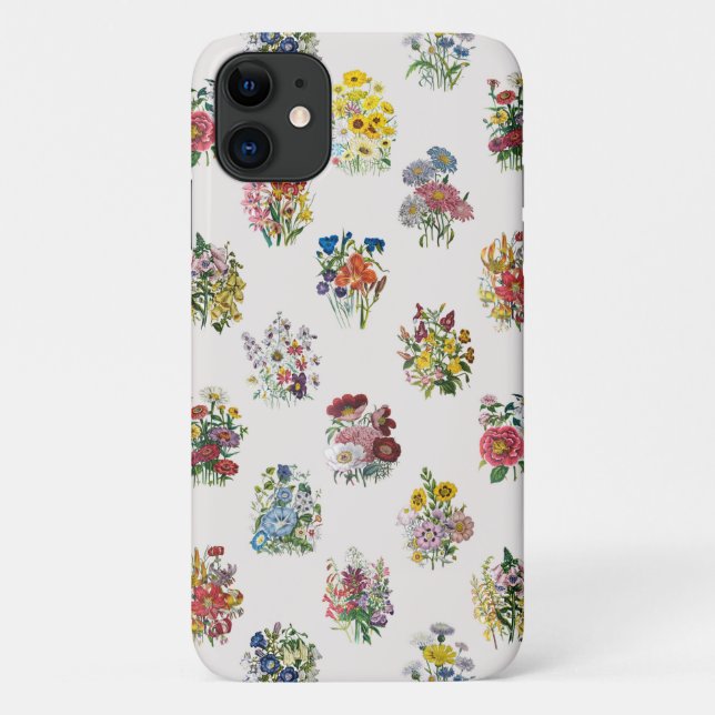 Capa Para iPhone 11 Carnaval de flores (Verso)
