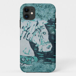 Capa Para iPhone 11 Carousel Horse Aquamarine