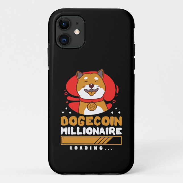 Capa Para iPhone 11 Carregamento do Crypto DogeCoin Millionaire (Verso)