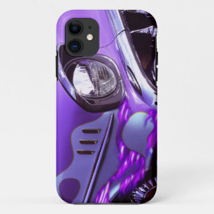 Capa Para iPhone 11 Carro clássico: Chevrolet com capô em chamas