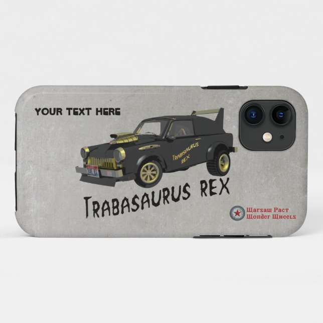 Capa Para iPhone 11 Carro Trabant Alemão-Leste Personalizado (Verso (horizontal))