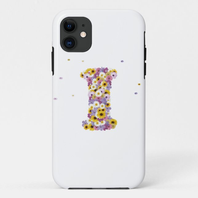 Capa Para iPhone 11 Carta de flor I (Verso)