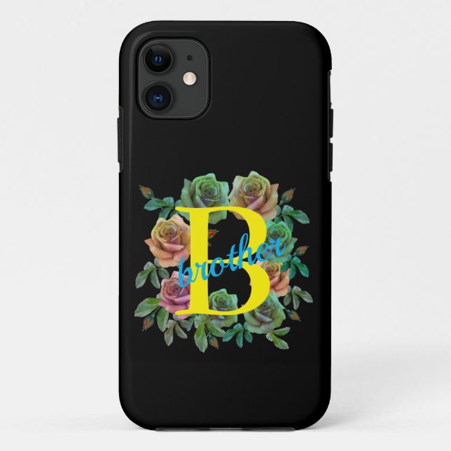 CAPA PARA iPhone 11 CARTA PERSONALIZADA DO IRMÃO FLORAL (Verso)