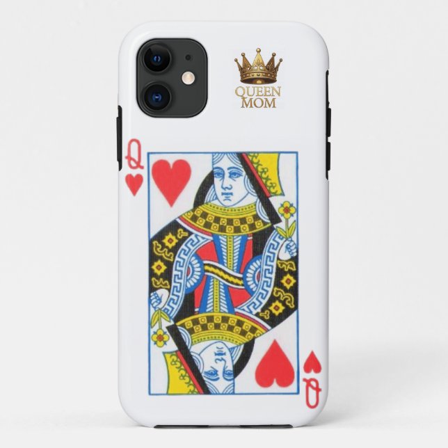 CAPA PARA iPhone 11 CARTÃO DA RAINHA (Verso)