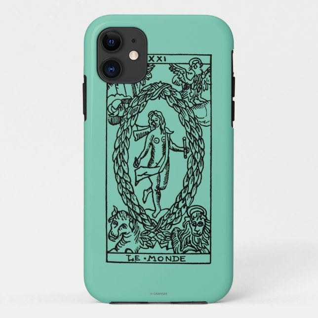 Capa Para iPhone 11 Cartão de Tarot: O mundo (Verso)