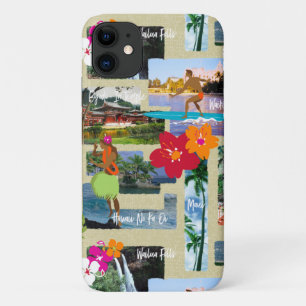 Capa Para iPhone 11 Cartão-postal Aloha Paradise Havaiano
