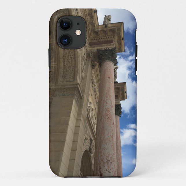 Capa Para iPhone 11 Cartão postal Arc de Triomphe du Carrousel (Verso)