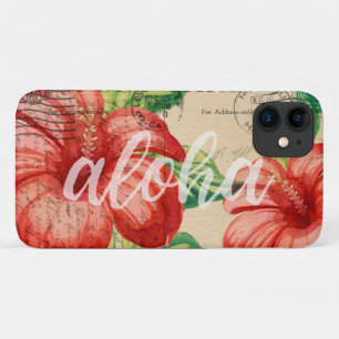 Capa Para iPhone 11 Cartão postal Vintage havaiano