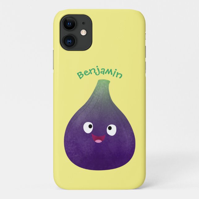Capa Para iPhone 11 Cartografia de fruta roxa e giro, bonita (Verso)