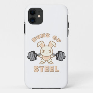 Capa Para iPhone 11 Cartoon De Coelhinho De Workout - Pedras De Aço -
